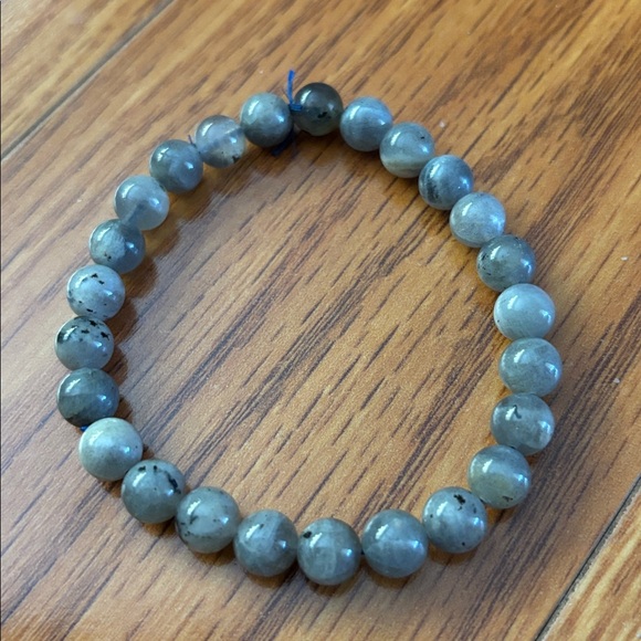 SET OF FOUR GEMSTONE STRETCH BRACELETS ✨ AMETHYST, LABRADORITE, ONYX & GOLDSTONE - Picture 5 of 5